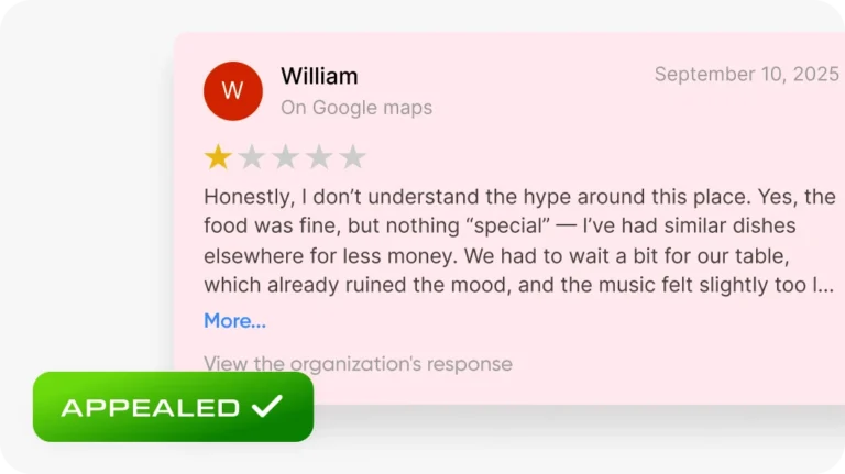 Disputing negative responses